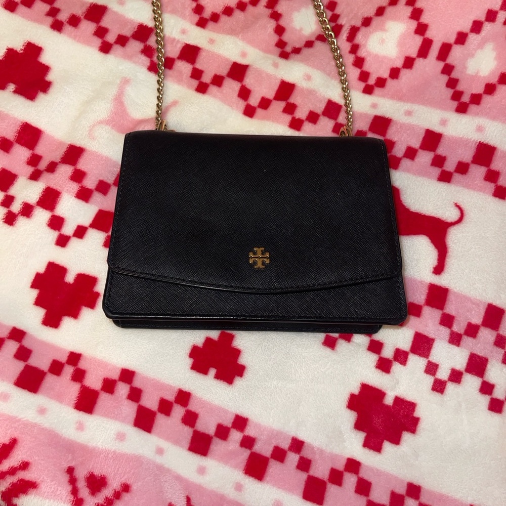 Tory Burch Black Leather Crossbody Bag